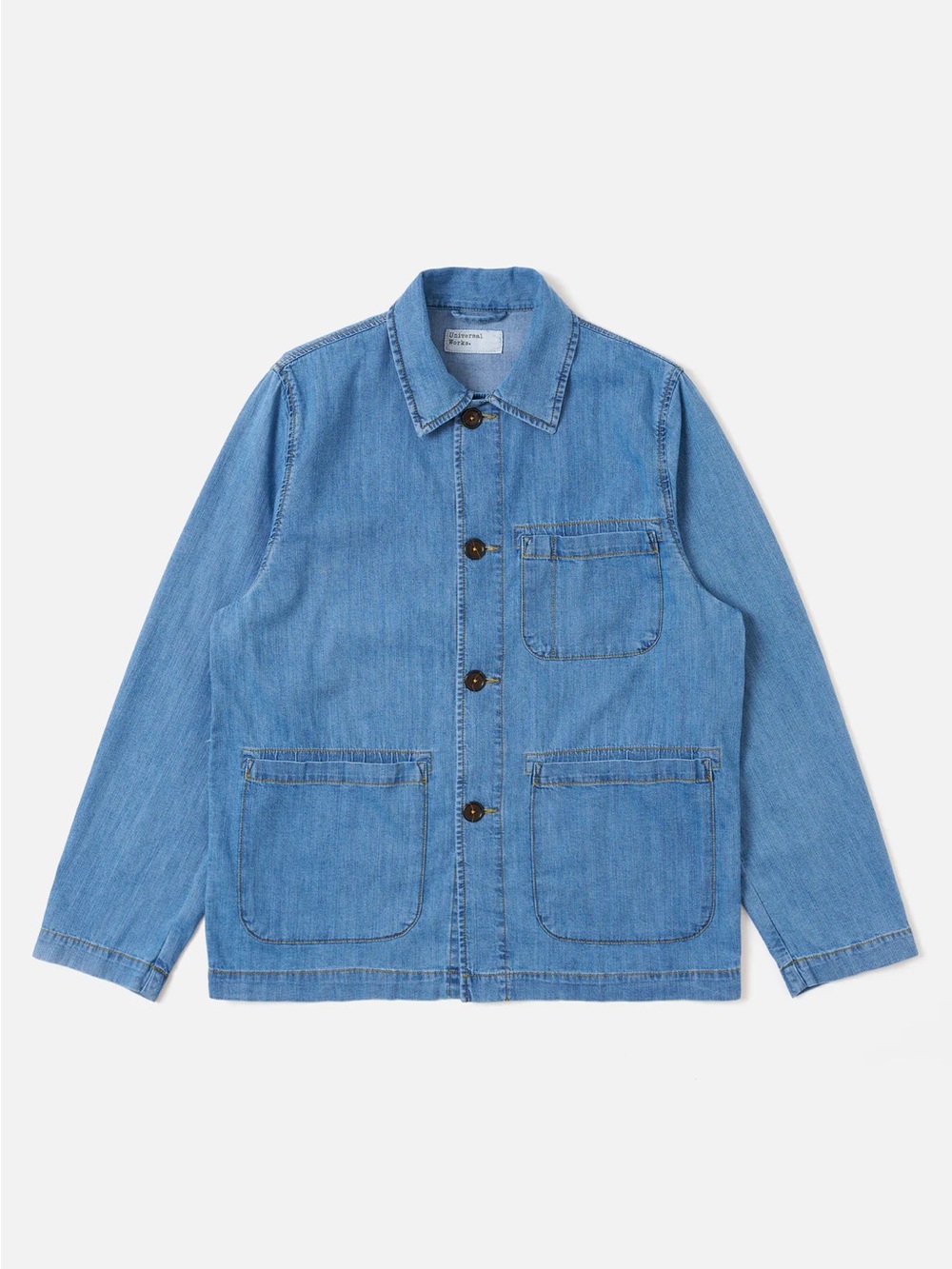 Universal works Washed Indigo 8oz Slub Denim Field Jacket